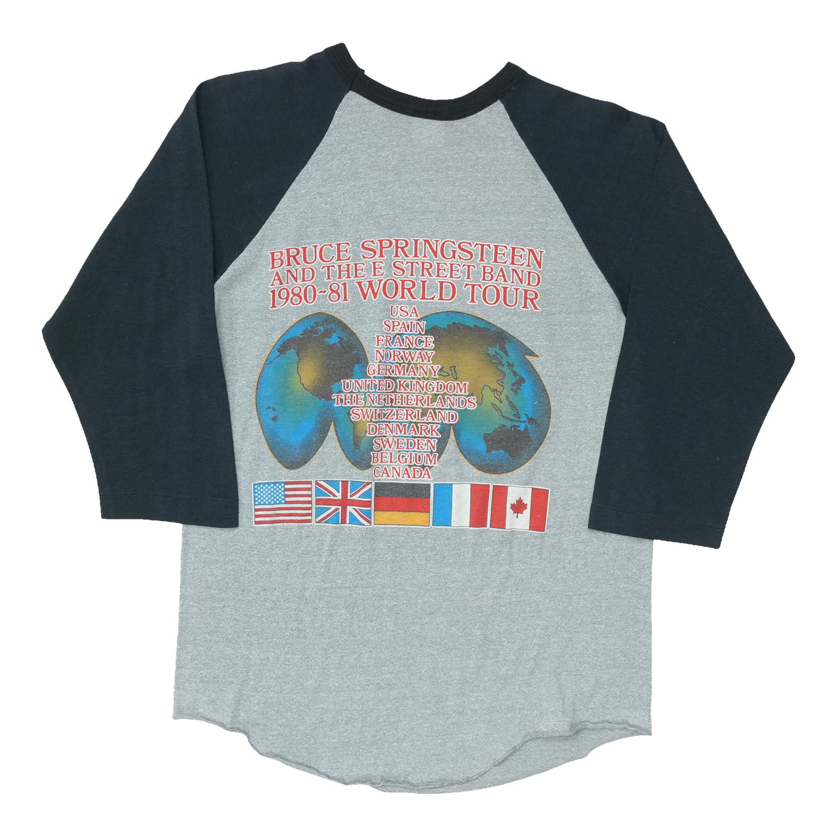1980 Bruce Springsteen And The E Street Band World Tour Jersey