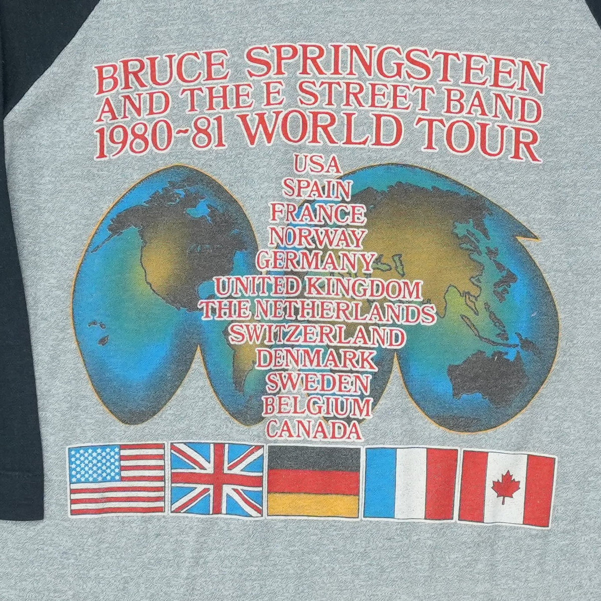 1980 Bruce Springsteen And The E Street Band World Tour Jersey