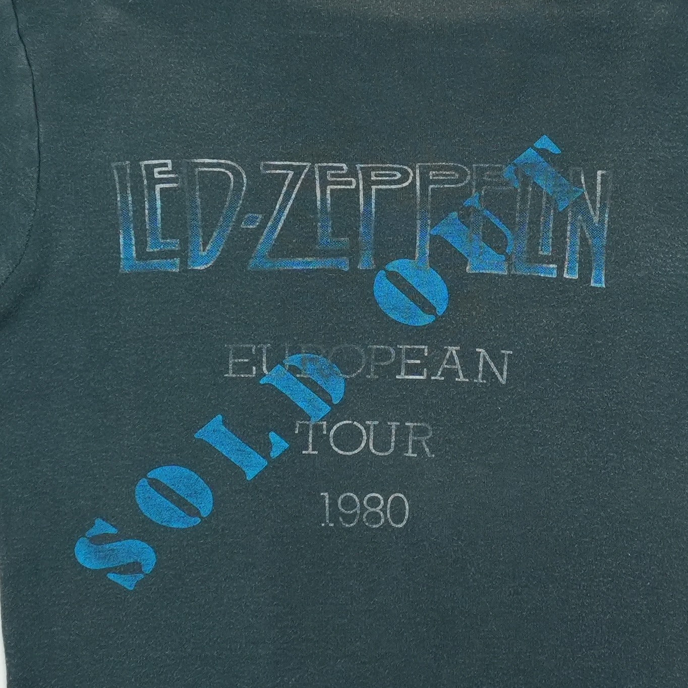 1980 Led Zeppelin European Final Tour Shirt