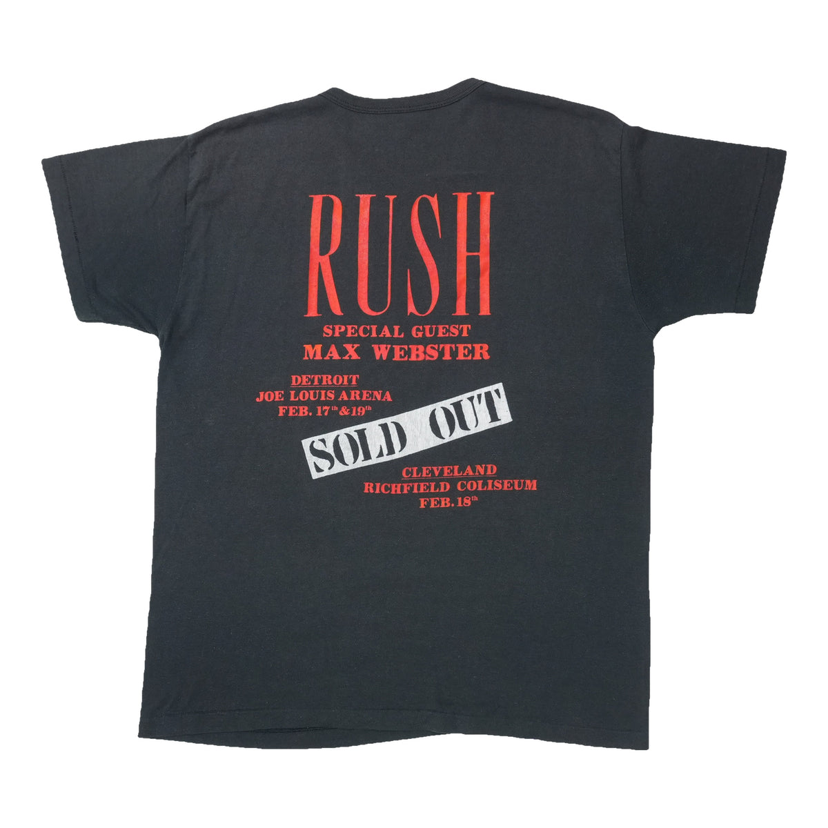 1980 Rush World Tour Shirt