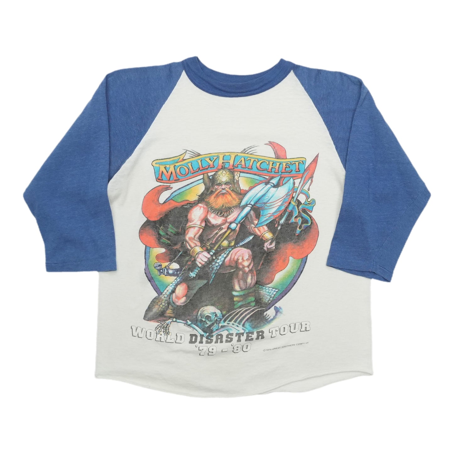 1980 Molly Hatchet World Disaster Tour Jersey Shirt Front