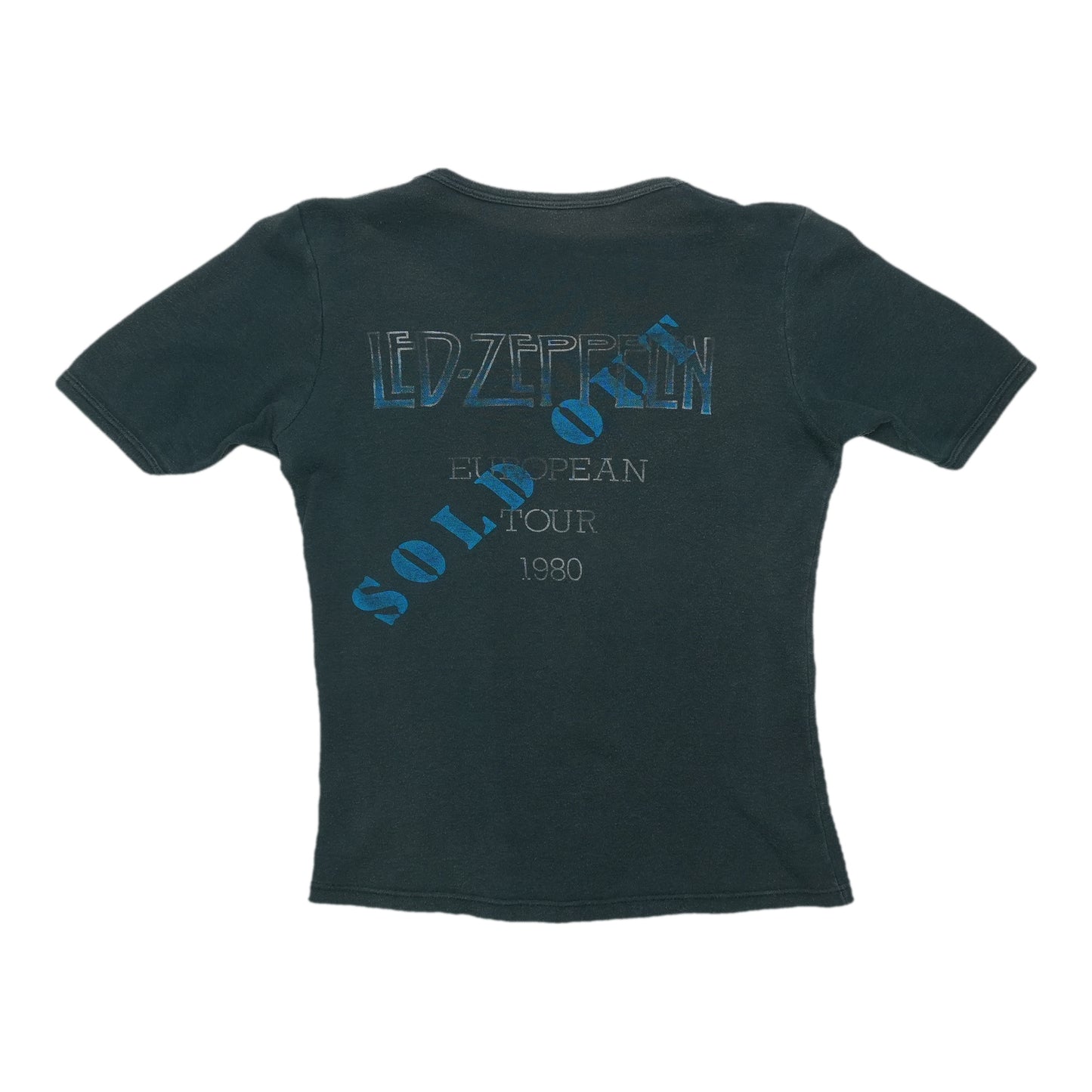 1980 Led Zeppelin European Tour Shirt Back