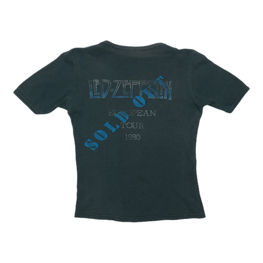 1980 Led Zeppelin European Tour Shirt Back