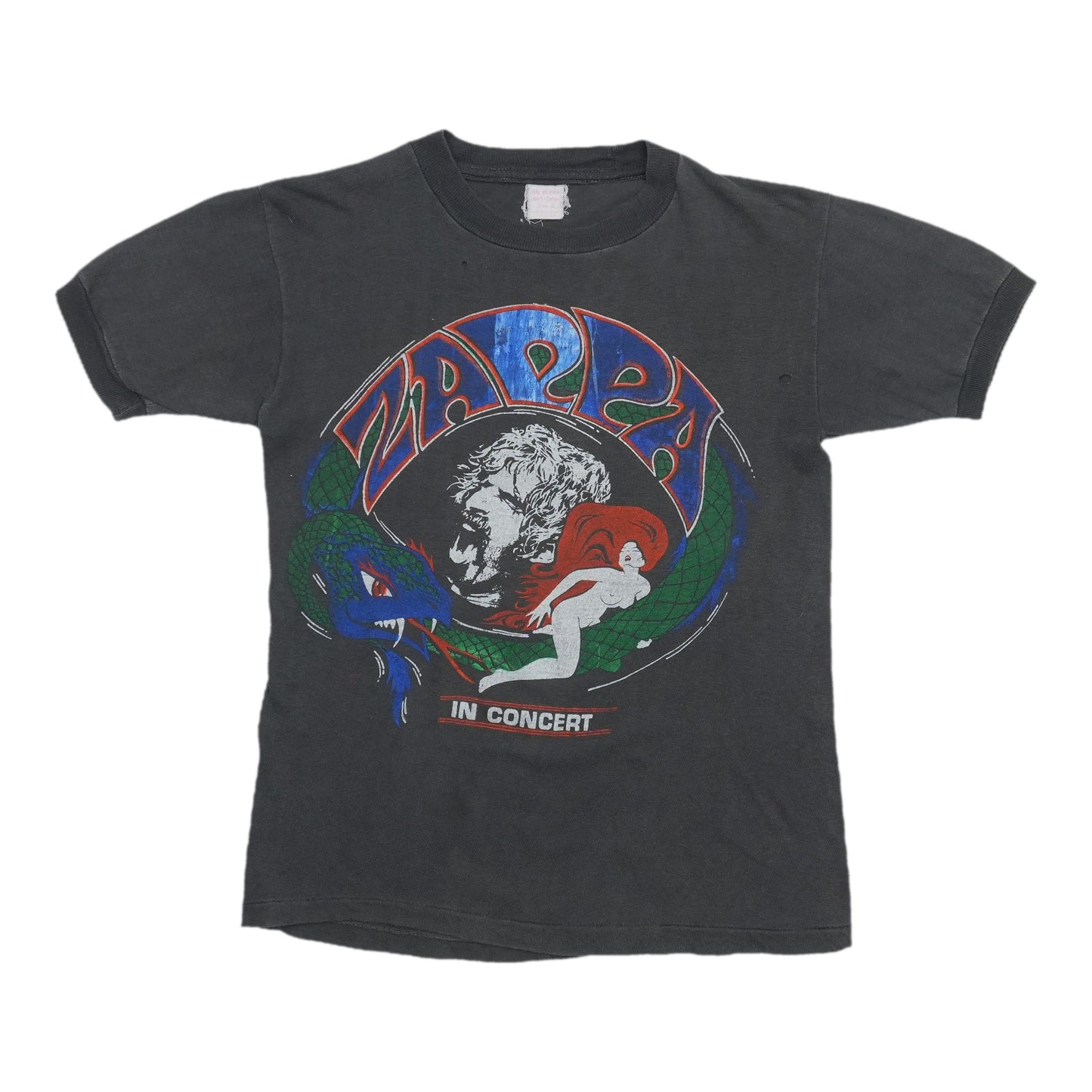 1980s Frank Zappa In Concert Shirt Front
