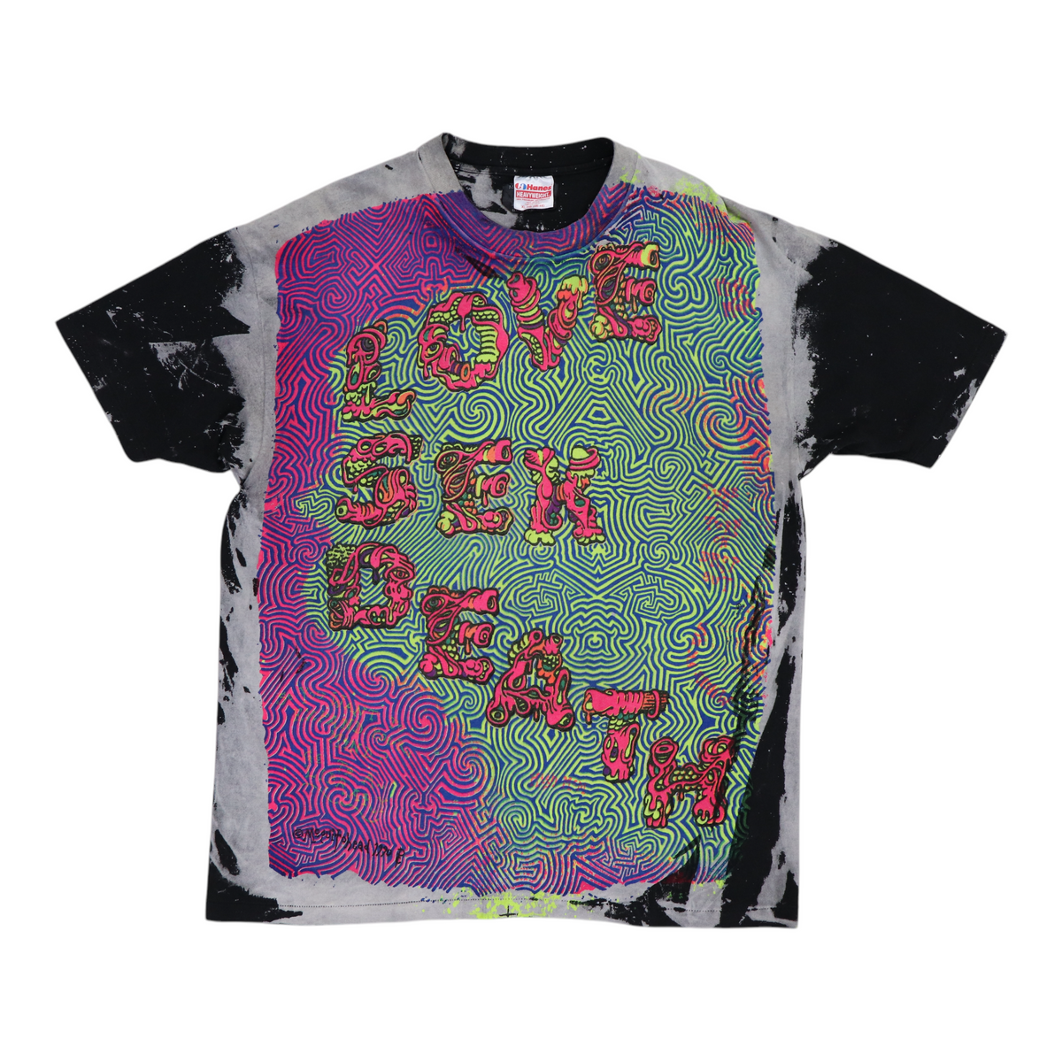1980s Love Sex Death LSD Mosquitohead Shirt | Authentic Vintage