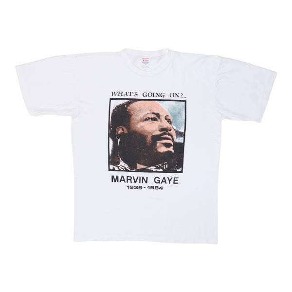 1980s Marvin Gaye What's Going On Shirt | Authentic Vintage Hat