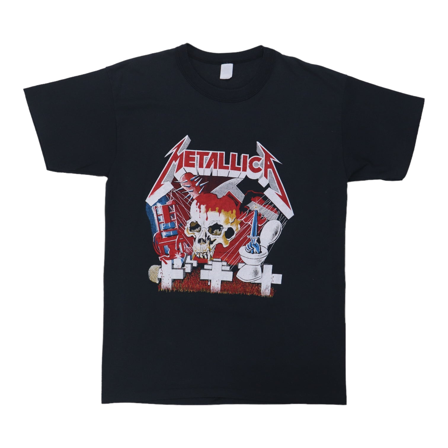 1980s Metallica Crash Course In Brain Surgery Shirt | Authentic