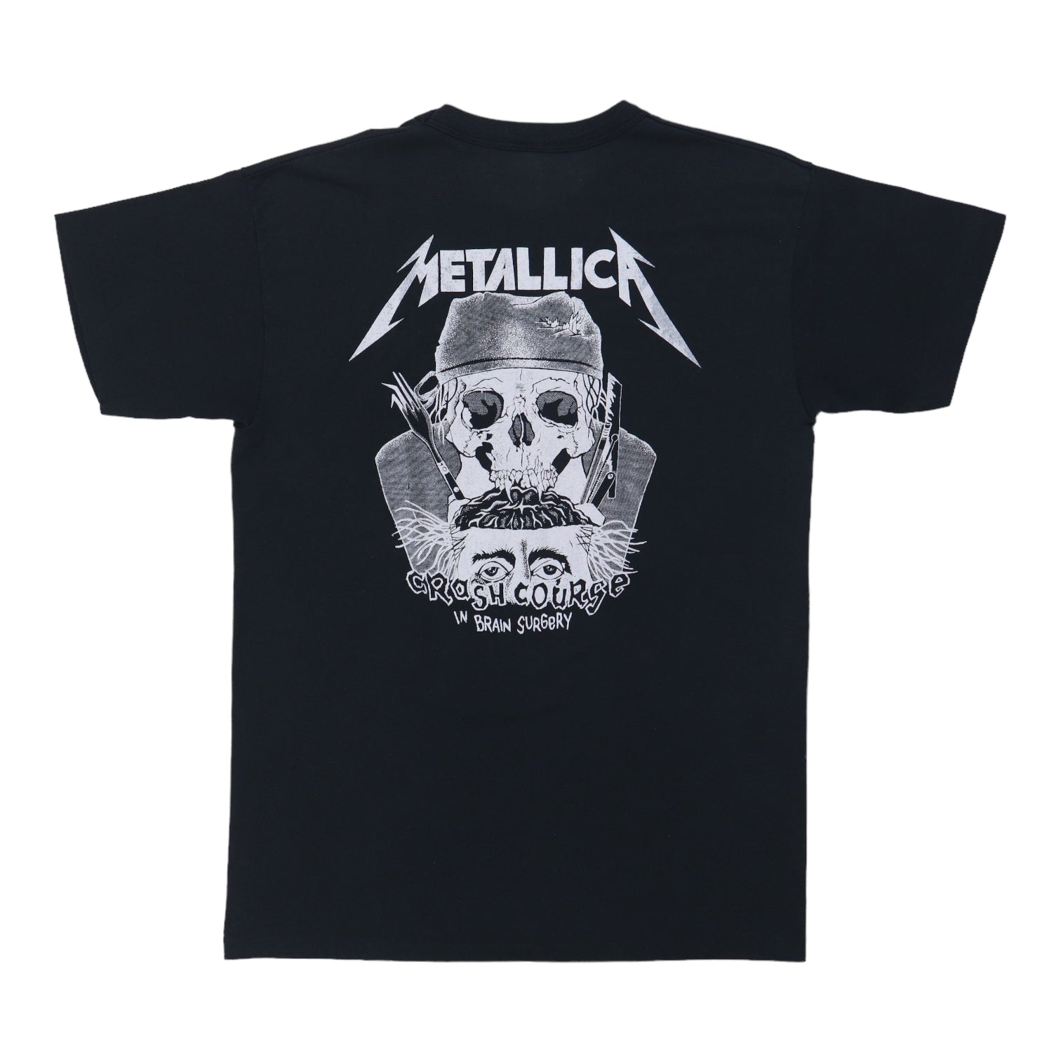 1980s Metallica Crash Course In Brain Surgery Shirt | Authentic