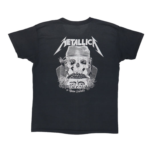 1980s Metallica Crash Course In Brain Surgery Shirt