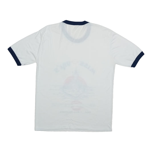 1980s Missouris Escort Service Battleship Ringer Tee