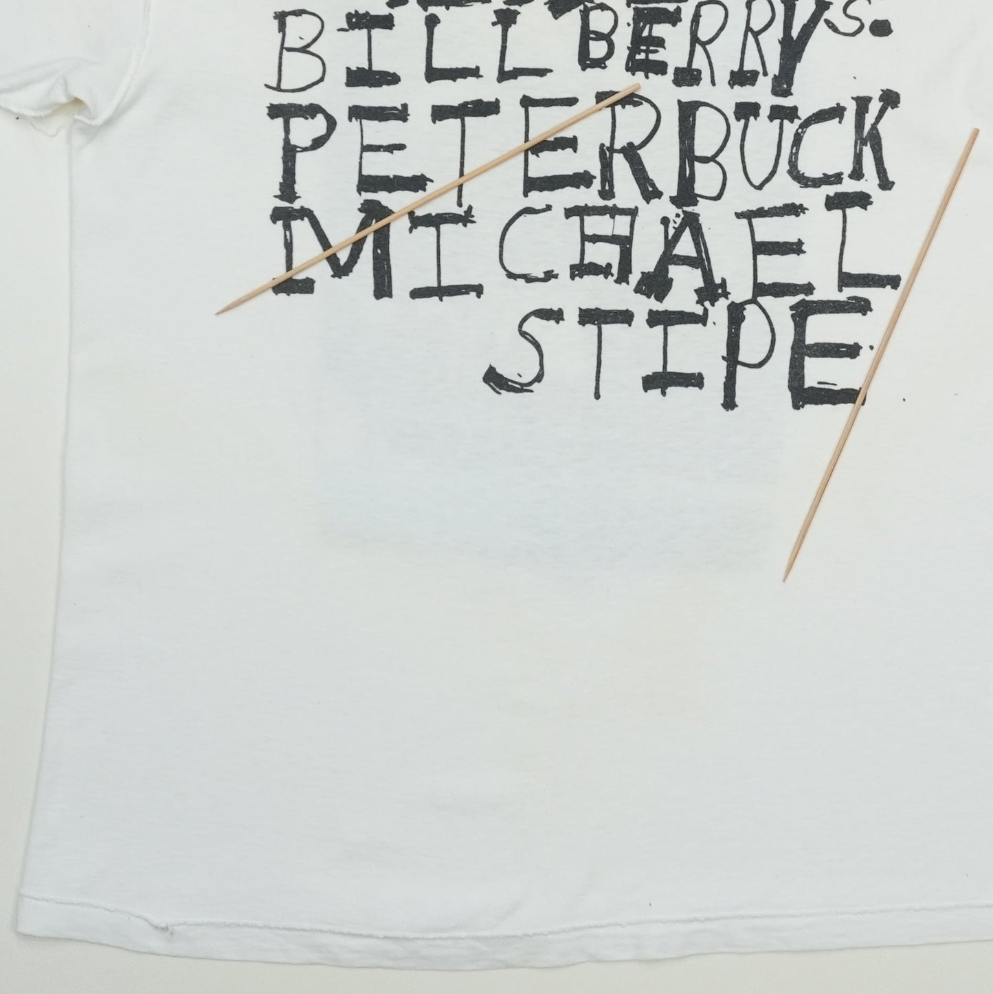 1980s R.E.M. Members Shirt Detail 5