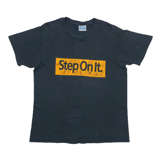1980s Boss Step On It Shirt Front