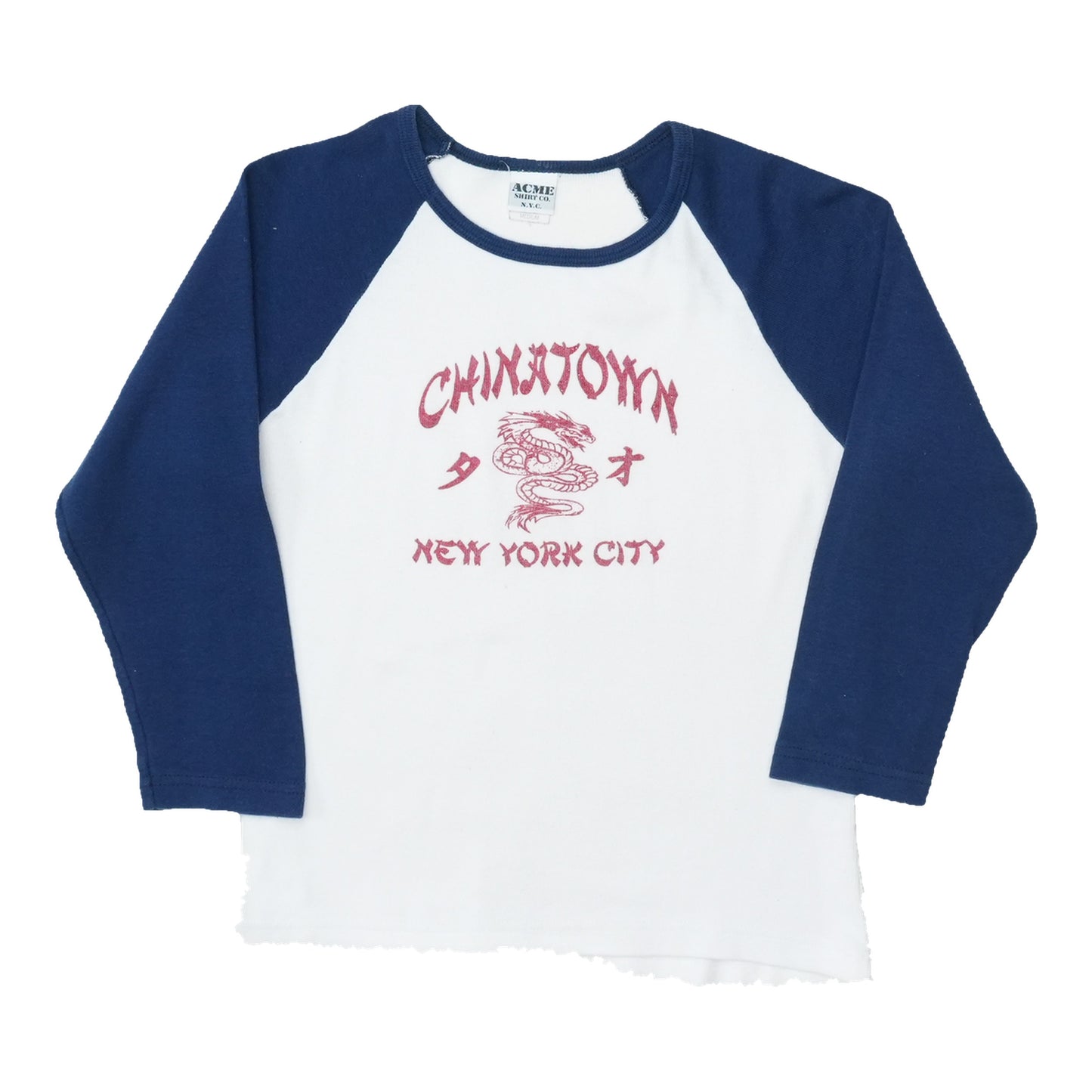 1980s Chinatown New York City Raglan Jersey