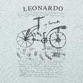 1980s Leonardo Da Vinci Bicycle Sketch Shirt