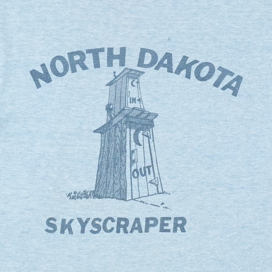 1980s North Dakota Skyscraper Ringer Shirt