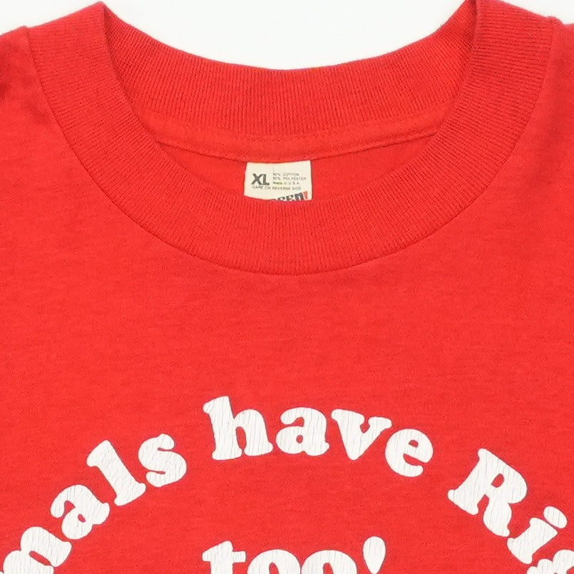1980s The Fund For Animals Animal Rights Shirt