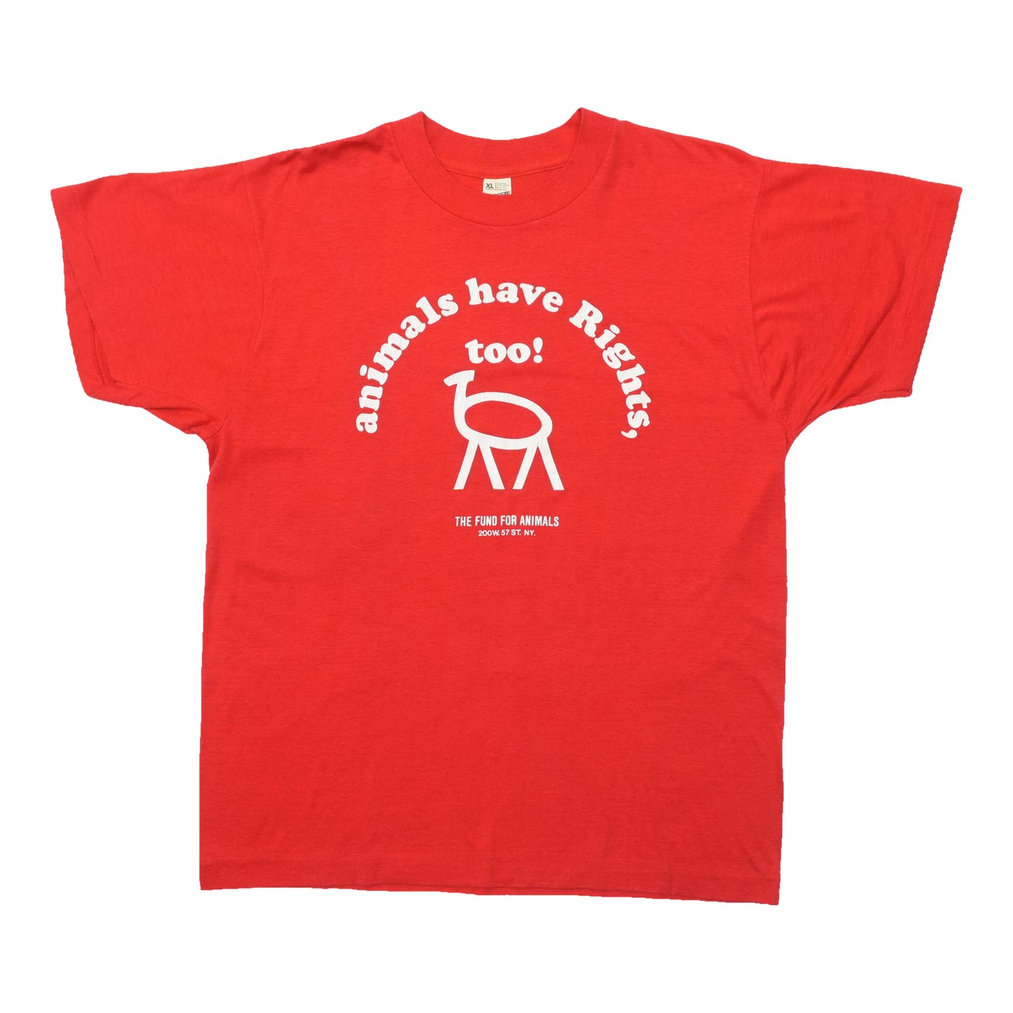 1980s The Fund For Animals Animal Rights Shirt