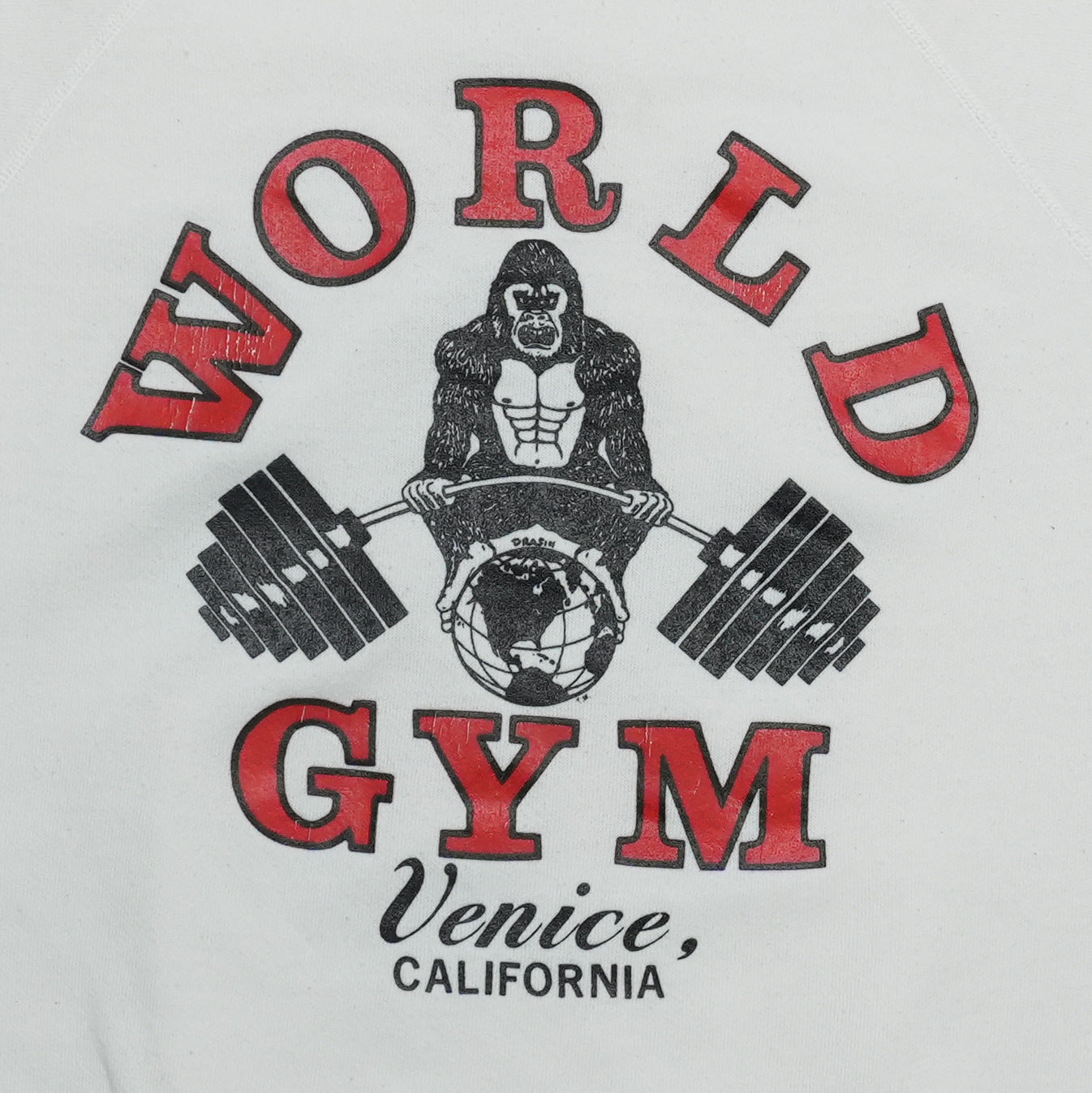 1980s World Gym Venice California Jersey Detail 2