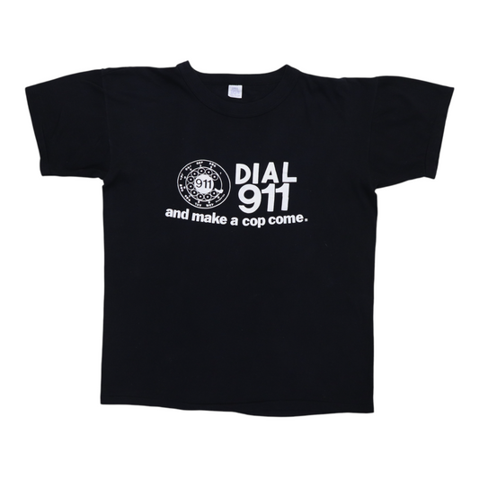 1980s Dial 911 and Make A Cop Come Shirt