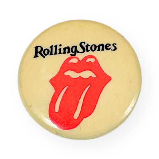 1980s Rolling Stones Button