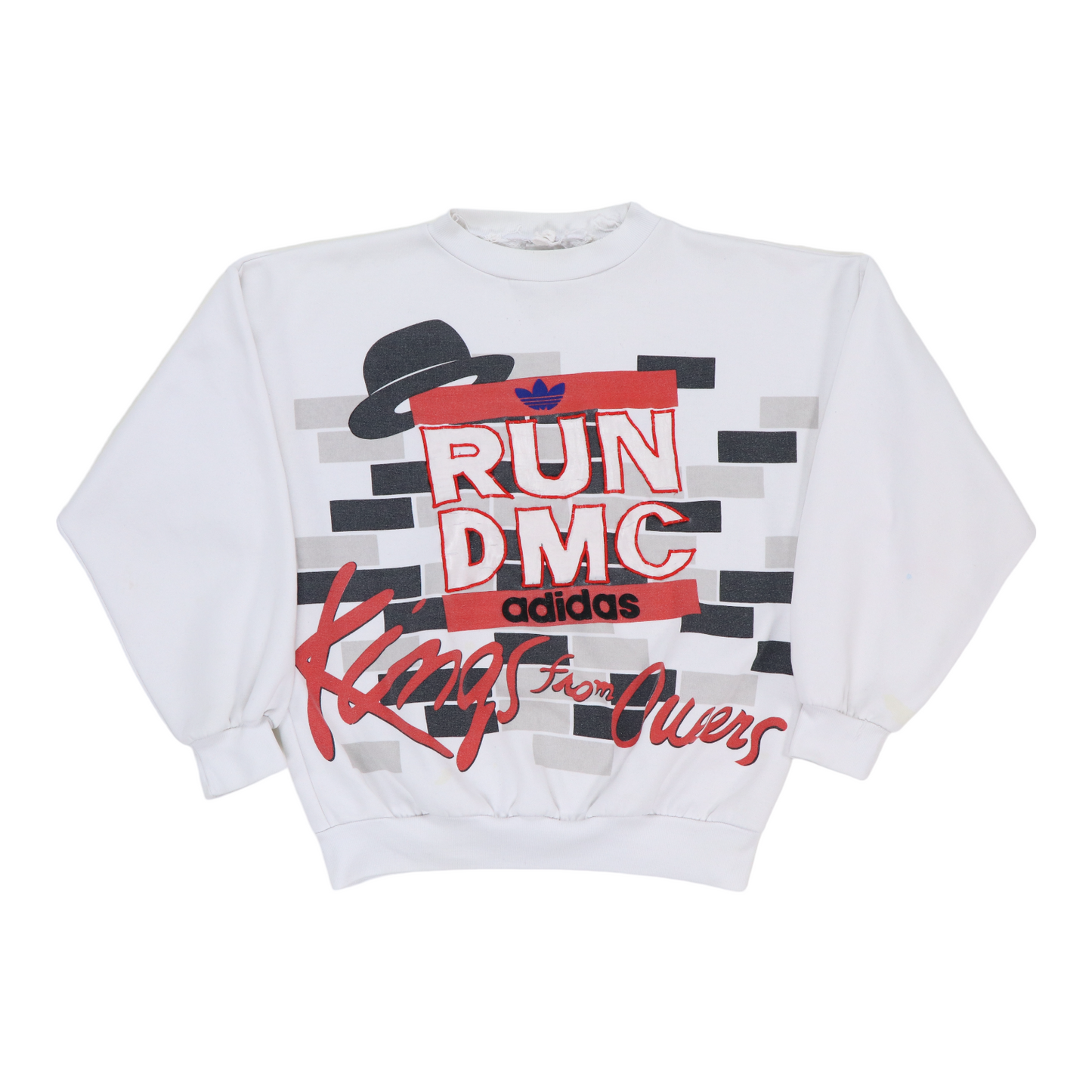 1980s Run DMC Adidas Kings From Queens Sweatshirt
