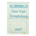 1980s Four Tops And Temptations Chastain Amphitheatre Staff Pass front