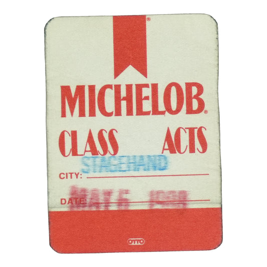1980s Michelob Class Acts Stagehand Backstage Pass front