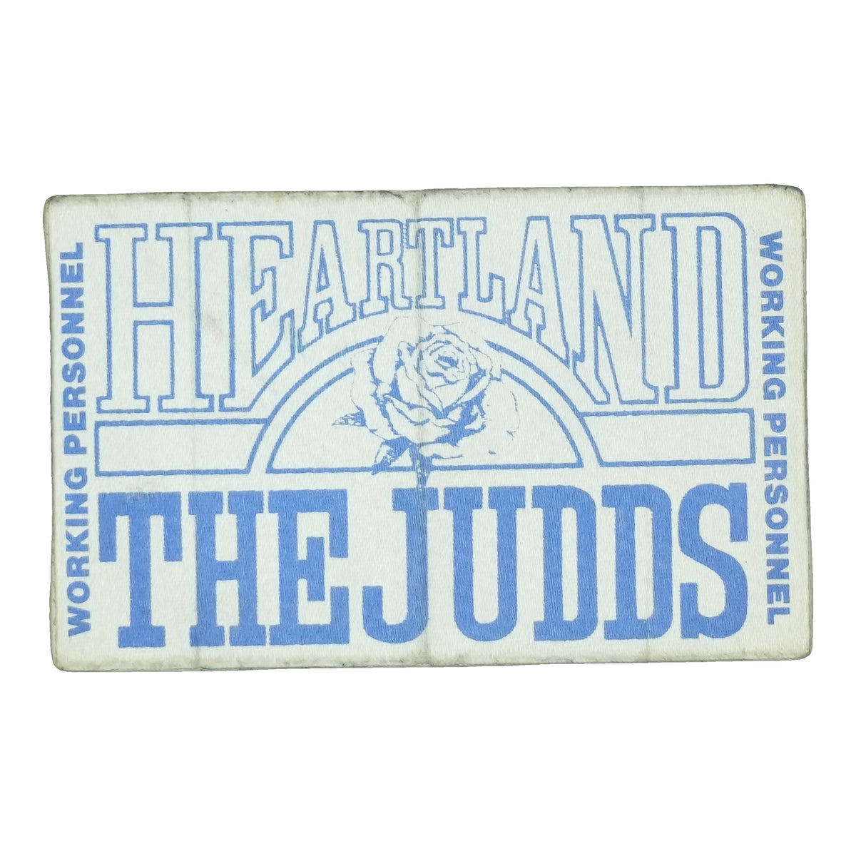 1980s The Judds Heartland Tour Working Personnel Backstage Pass front