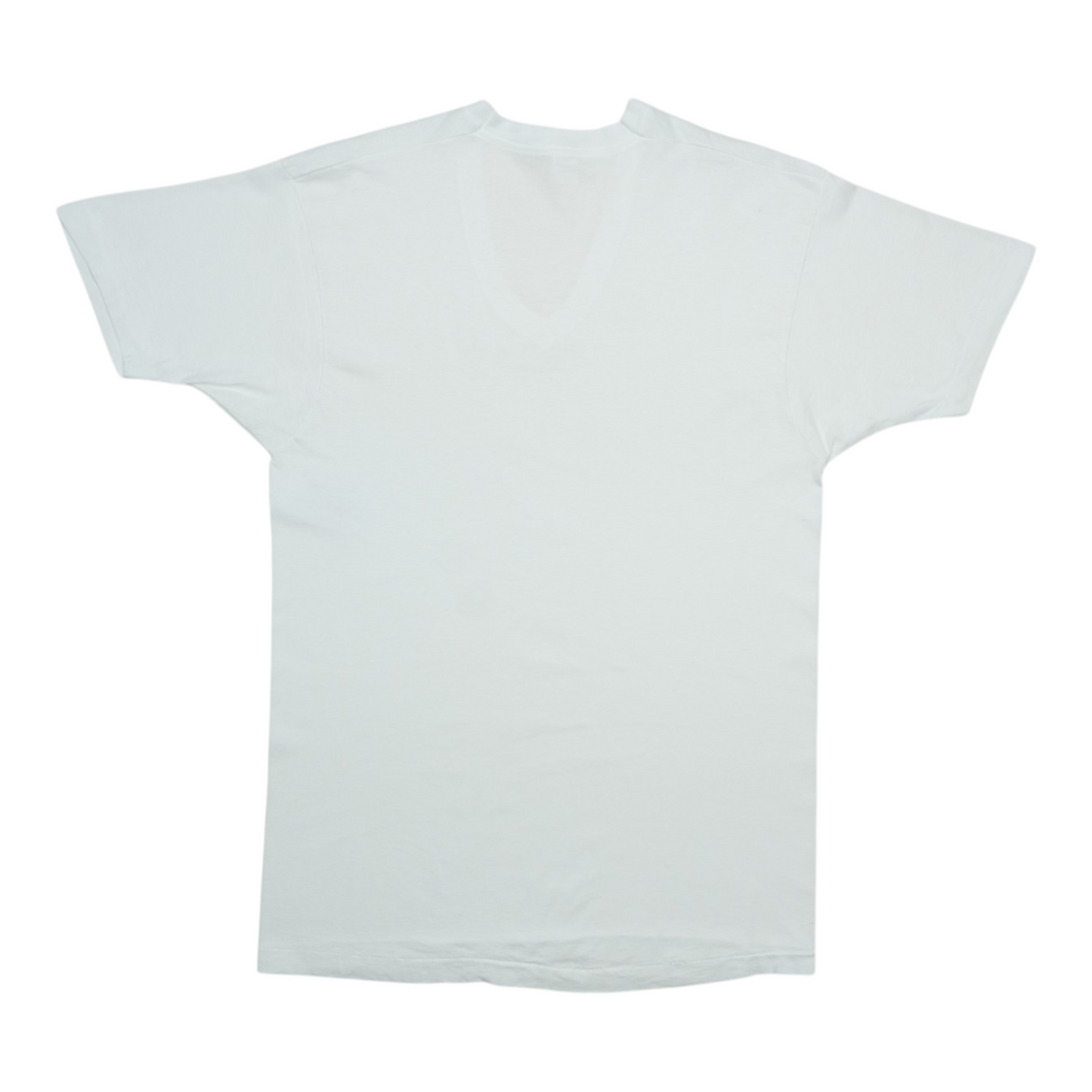 1980s Blank White FOTL V-Neck Shirt Back