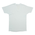 1980s Blank White FOTL V-Neck Shirt Front