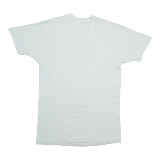 1980s Blank White FOTL V-Neck Shirt Back