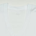 1980s Blank White FOTL V-Neck Shirt Detail 1