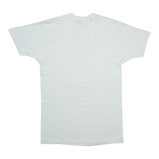 1980s Blank White FOTL V-Neck Shirt Back