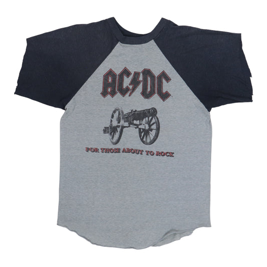 1981 ACDC For Those About To Rock Tour Jersey Shirt