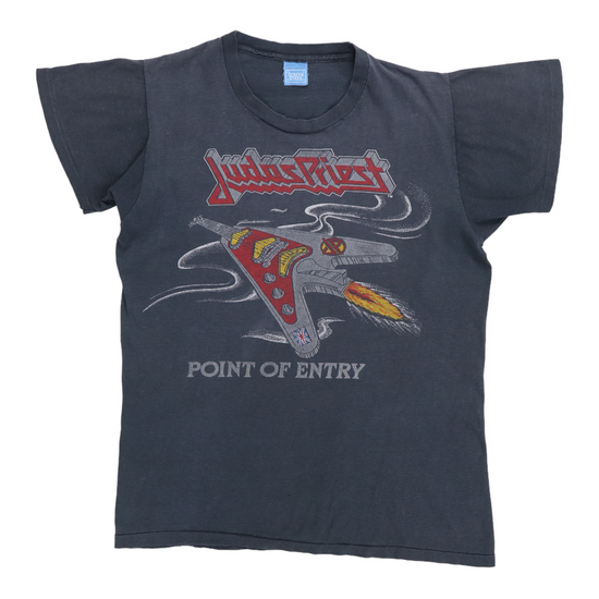 1981 Judas Priest Point Of Entry Tour Shirt | Authentic Vintage 1981 Judas Priest Point Of Entry Tour Shirt | Authentic Vintage