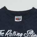 1981 Rolling Stones North America Tour Shirt Detail