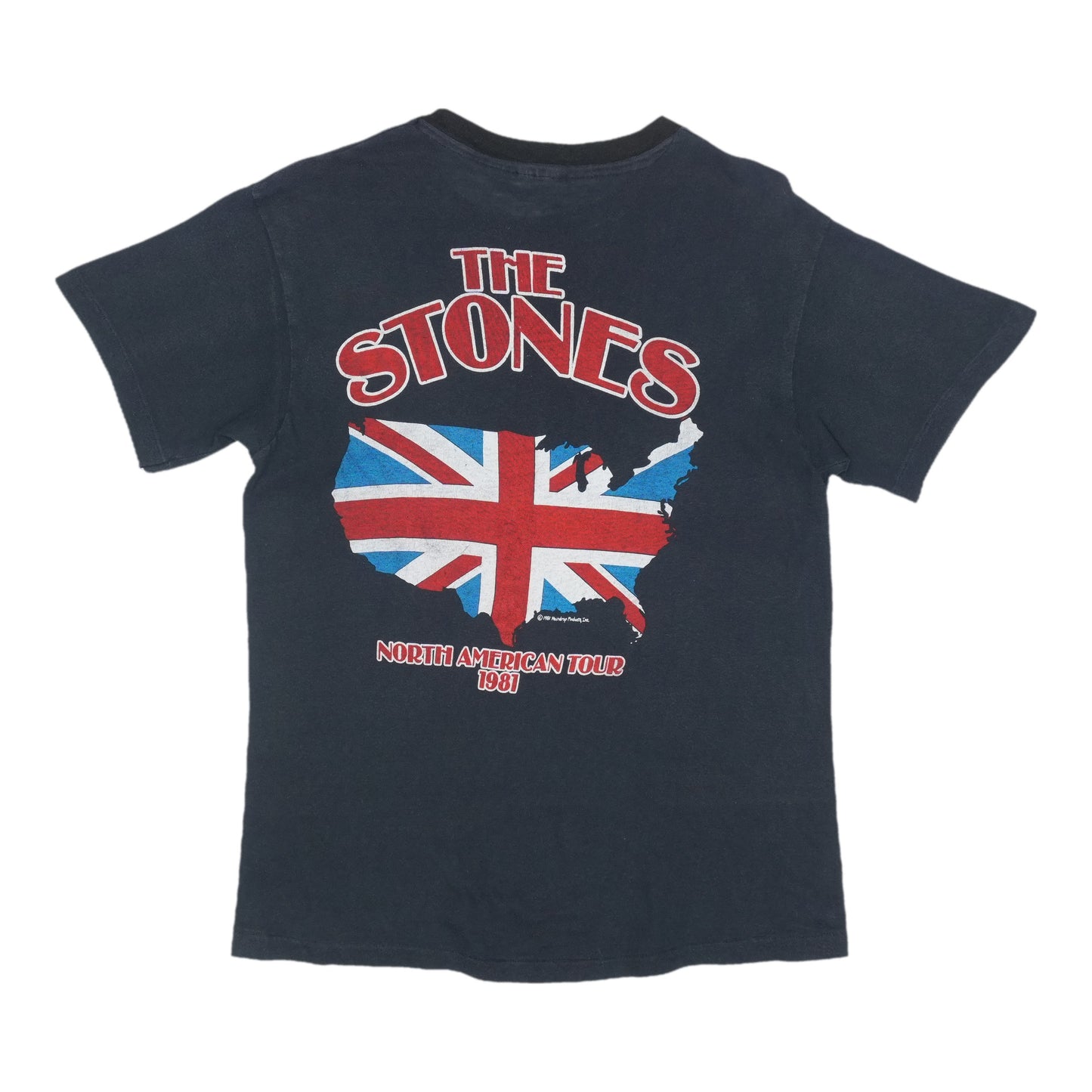 1981 Rolling Stones North American Tour Shirt Back