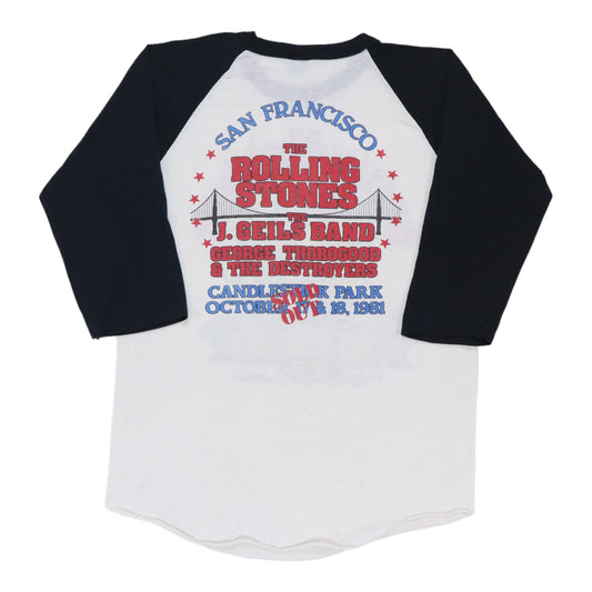 1981 Rolling Stones Tour Jersey Shirt