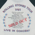 1981 Rolling Stones Tour Shirt
