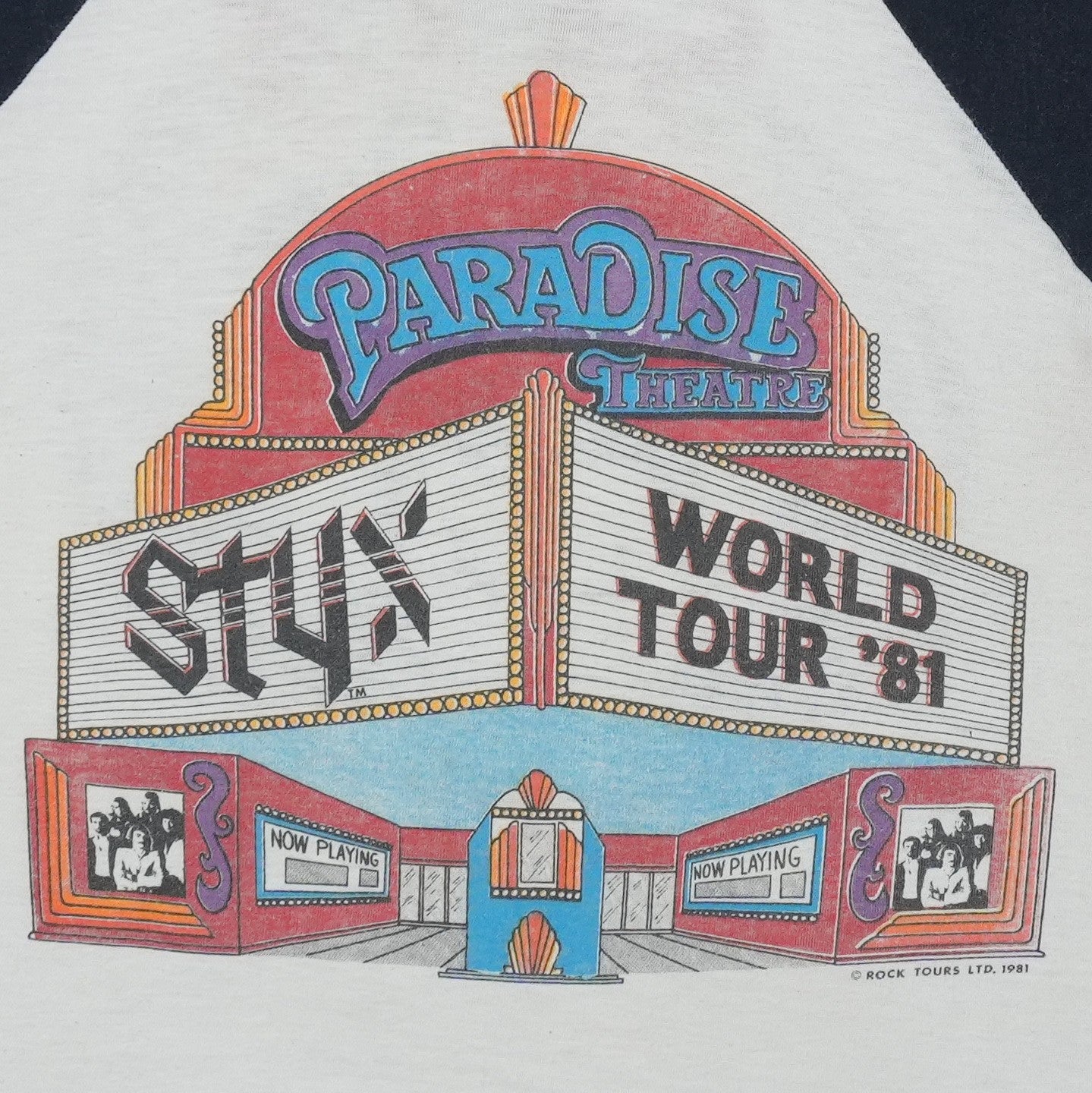 Buy 1981 Styx Paradise Theatre World Tour Shirt - Vintage T Shirt