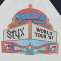 1981 Styx Paradise Theatre World Tour Shirt