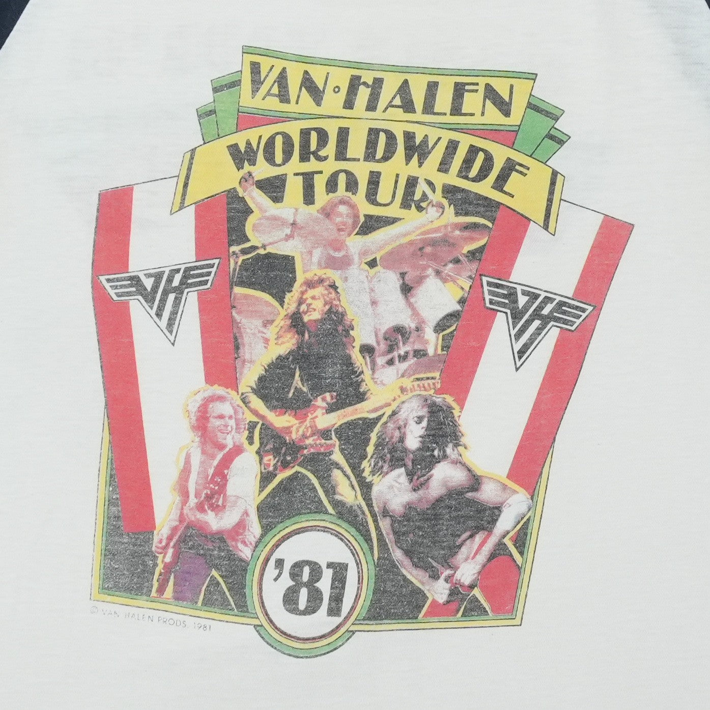 1981 Van Halen Worldwide Tour Shirt