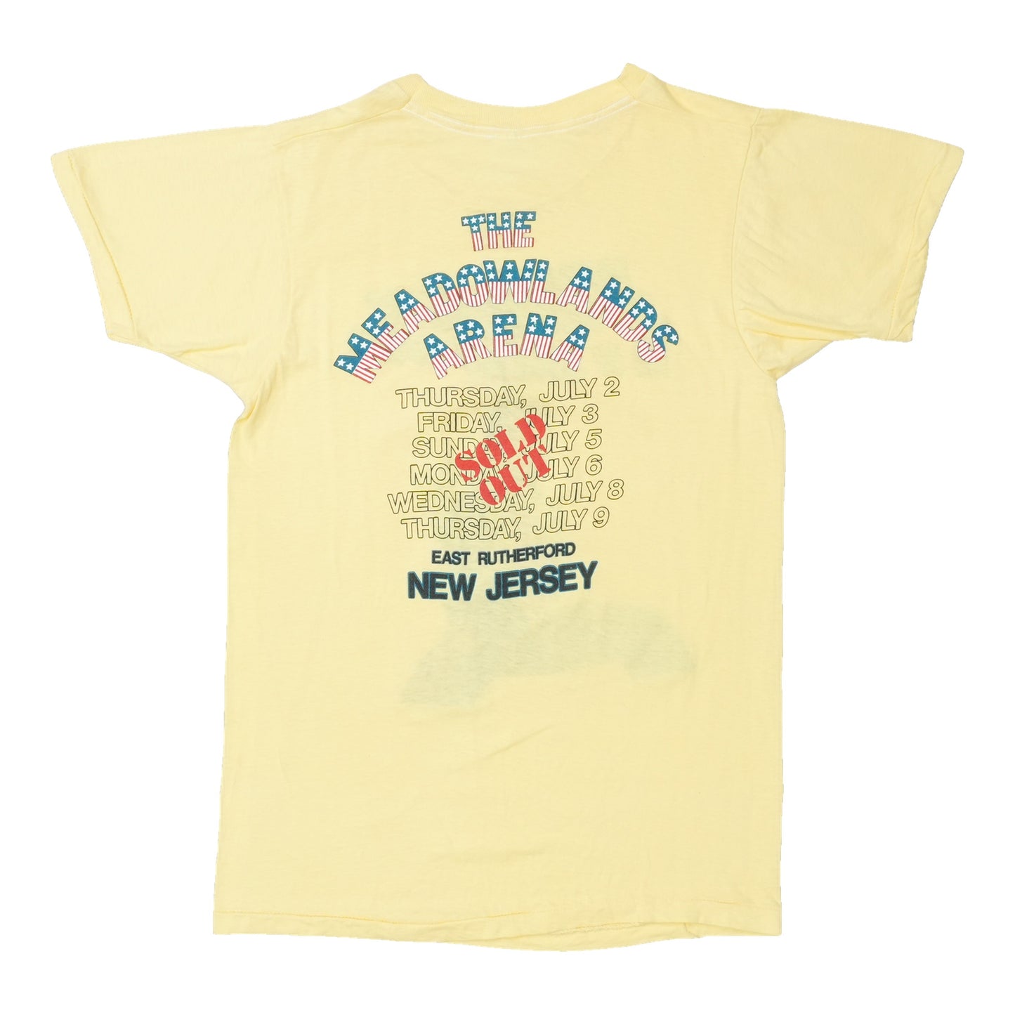 1981 Bruce Springsteen E Street Band Meadowlands Shirt