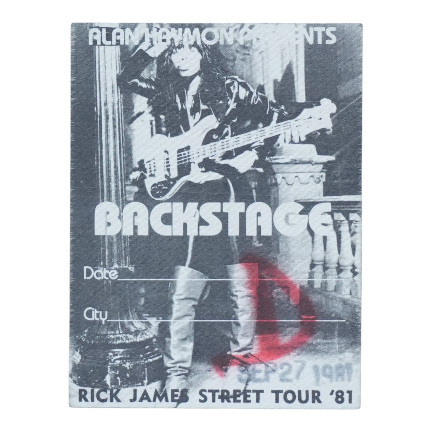 1981 Rick James Backstage Pass