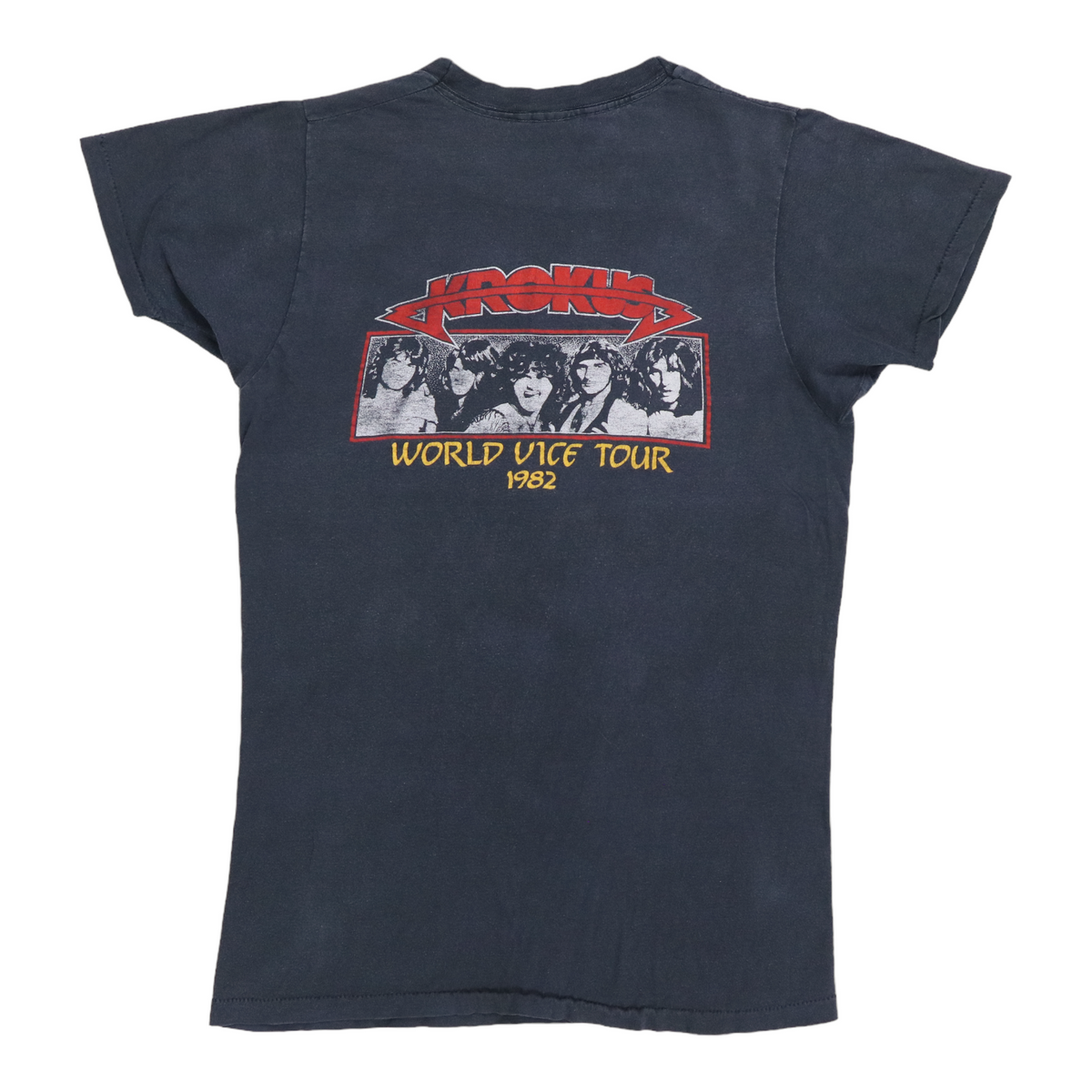 KROKUS 解散ツアー Tシャツ 1982 Krokus One Vice At A Time Tour Shirt | Authentic Vintage Tee