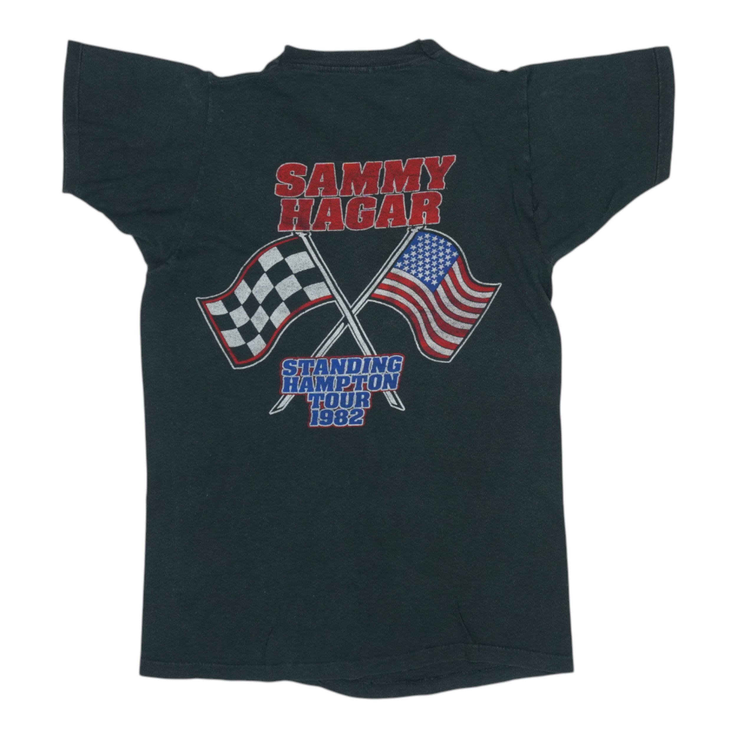 1982 Sammy Hagar Standing Hampton Tour Shirt | Authentic Vintage