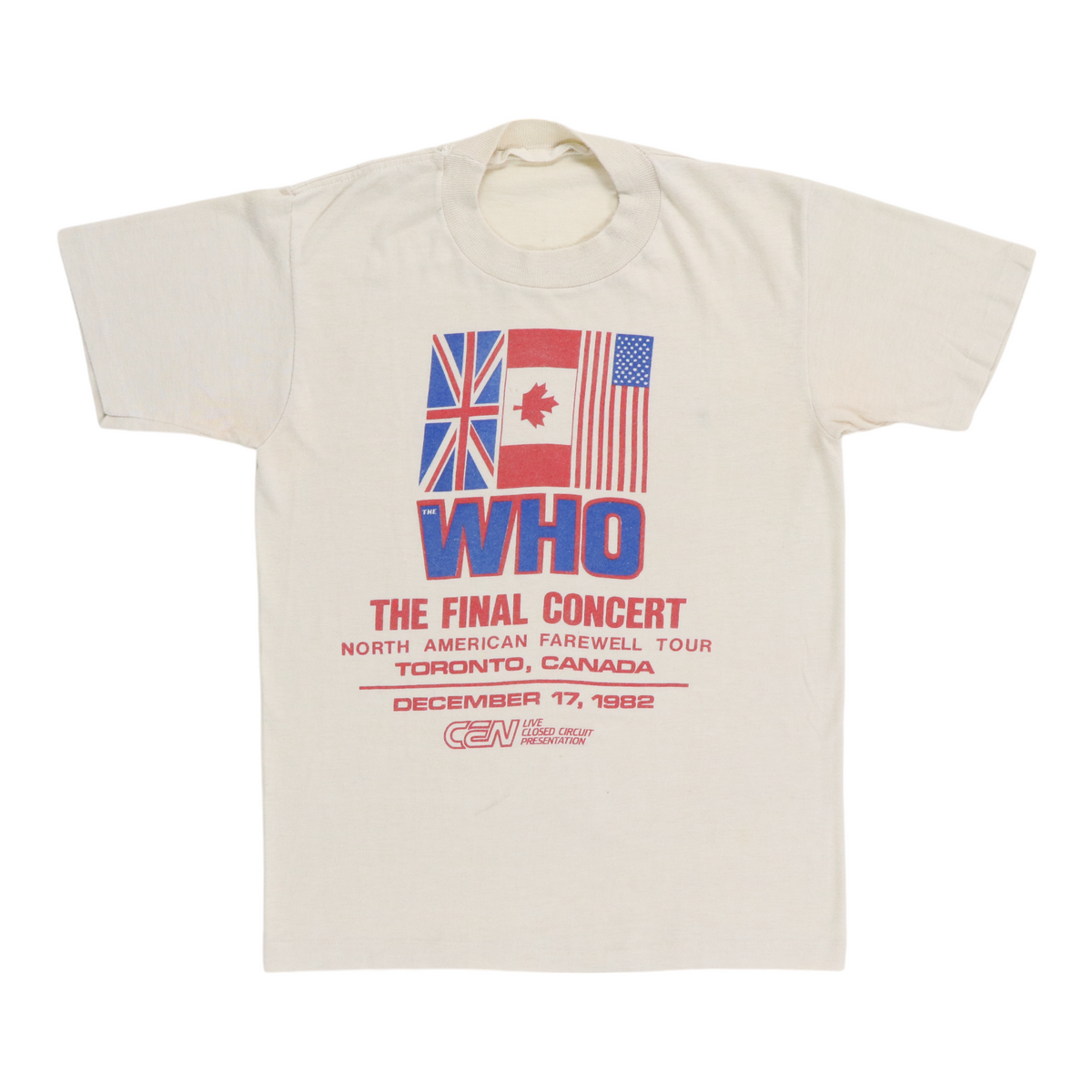 1982 The Who Final Concert Shirt | Authentic Vintage Tee – WyCo
