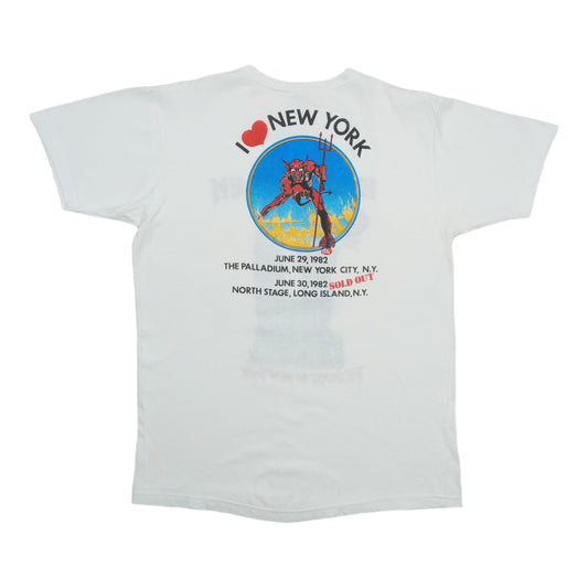 1982 Iron Maiden The Beast in New York Shirt Back