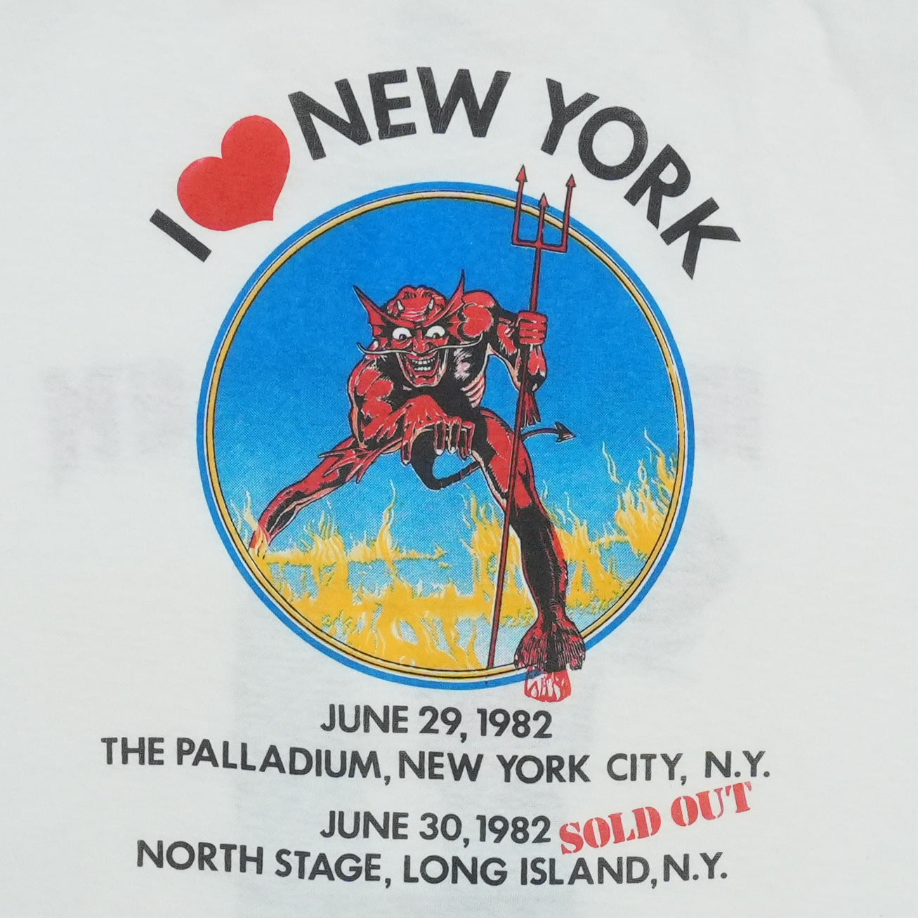 1982 Iron Maiden The Beast in New York Shirt Detail 3