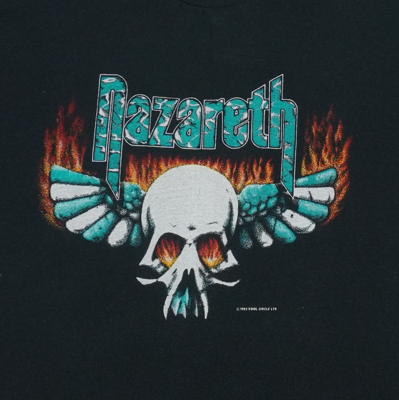 1982 Nazareth 2XS Tour Shirt Detail 2
